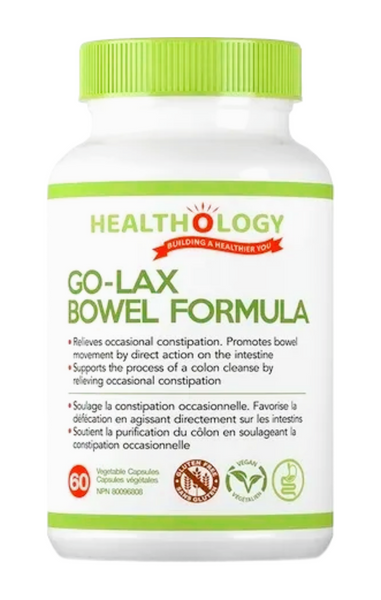 Healthology Go-Lax Bowel Formula 60 Veggie Caps