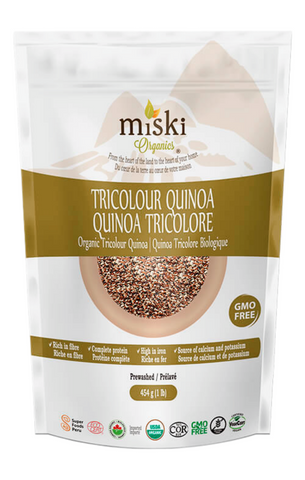 Miski Organics Organic Tricolour Quinoa Grains 454g