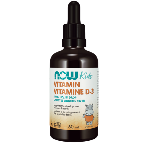 NOW  Kids Vitamin D-3 Liquid Drops (60mL)
