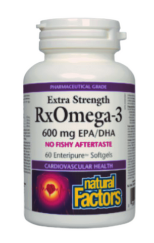 Natural Factors RxOmega-3 600 mg Extra Strength