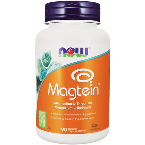NOW Supplements Magtein Magnesium L-Threonate 90 Veggie Caps