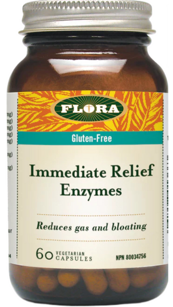 Flora Udo's Choice Immediate Relief Digestive Enzyme (90 VegCaps)