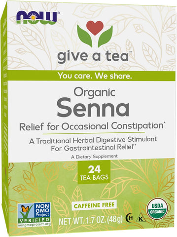 NOW Organic Senna Tea 24x48g Bags