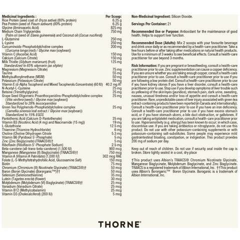 Thorne MediClear Plus 773g