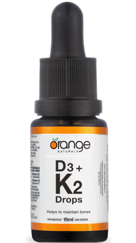 Orange Naturals D3 + K2 Drops 250IU/30mcg (15ml)