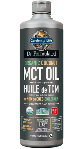 Garden of Life Dr. Formulated 100% Organic Coconut MCT Oil