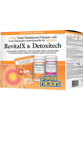 Natural Factors RevitalX & Detoxitech Seven Day Total Nutritional Cleansing Program Kit