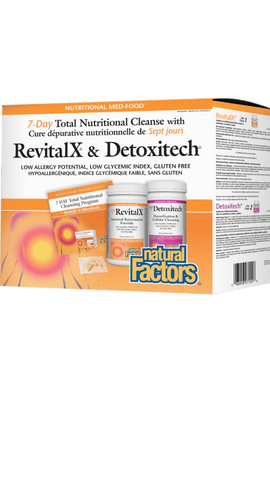Natural Factors RevitalX & Detoxitech Seven Day Total Nutritional Cleansing Program Kit