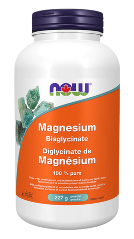 NOW Supplements Magnesium Bisglycinate Powder (227g)