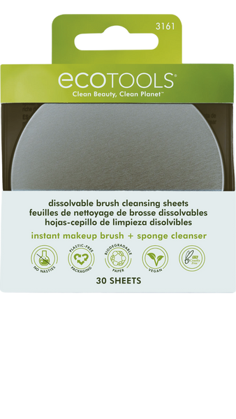 EcoTools Makeup Brush Cleansing Sheets (1 Set)