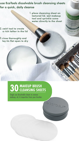 EcoTools Makeup Brush Cleansing Sheets (1 Set)