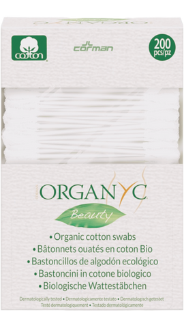 Organyc Beauty Cotton Swabs (200 Count)