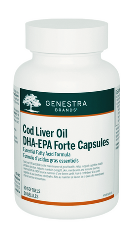 Genestra Cod Liver Oil DHA/EPA Forte Capsules (60 Softgels)