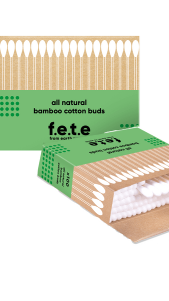 Fete Eco-friendly Bamboo Cotton Buds (100ct)