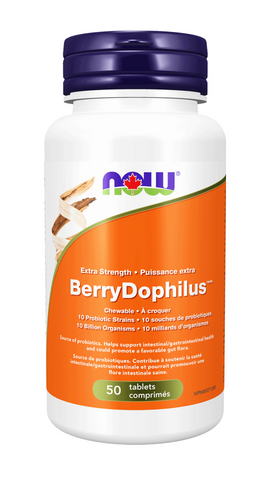 Now BerryDophilus Extra Strength Chewables, 50 Tabs