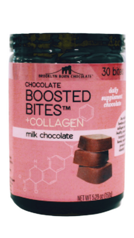 Brooklyn Born Chocolate Milk Chocolate Bites + Collagen, 30Ct