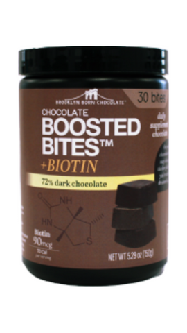 Brooklyn Born Chocolate Dark Chocolate Bites + Biotin,  150g