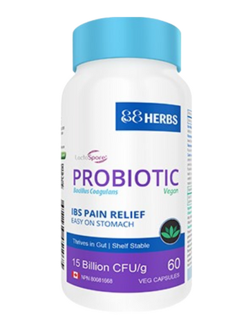 88Herbs Probiotic IBS Pain Relief (60 VegCaps)