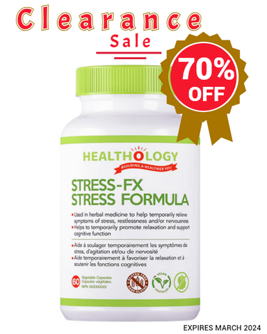 Healthology Stress-FX (60 VegCaps) - Expires March 2024