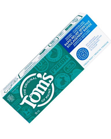 Tom's Of Maine Rapid Relief Sensitive Toothpaste, 76 ml