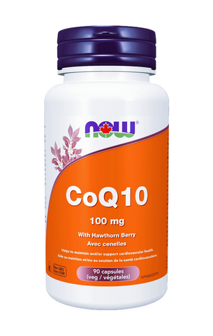 NOW CoQ10 100mg with Hawthorn 90 Veggie Caps