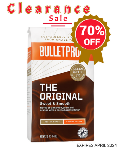 Bulletproof The Original Medium Roast Ground Coffee 340g, Expires April 2024