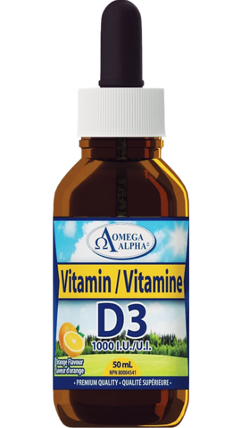 Omega Alpha Vitamin D3 1000IU Concentrated Adult 50ml