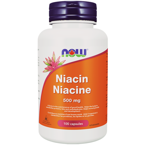 NOW Foods Niacin 500mg 100 Veggie Caps
