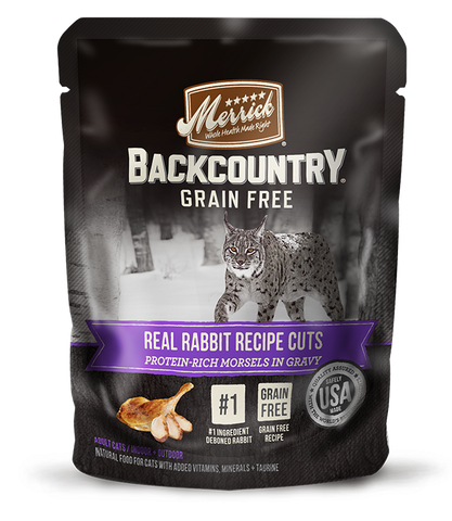 Merrick Backcountry Grain Free Real Rabbit Recipe Cuts - Cat Wet Food (3 oz)