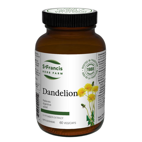 St. Francis Herb Farm Dandelion 2500 mg (60 Veg Caps)