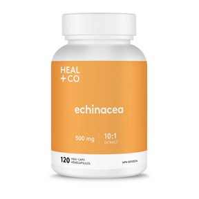 Heal + CO Echinacea  - 10:1 extract 500mg (120 VegCaps)