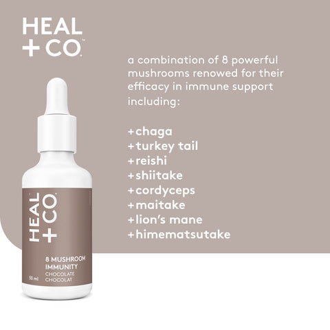Heal + CO 8 Mushroom Immunity Tincture (50 ml)