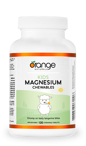 Orange Naturals Kids Magnesium Chewables -Tangerine (120 Chewable Tablets)