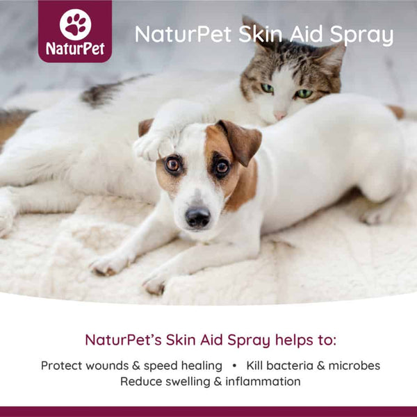 NATURPET Skin Aid Spray Pet Supplement, 100-ml bottle 
