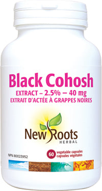 New Roots Herbal Black Cohosh Extract 40mg (60 Veg Caps)