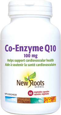 New Roots Herbal Co-Enzyme Q10 100mg (60 Veg Caps)
