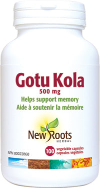 New Roots Herbal Gotu Kola 500mg (100 Veg Caps)