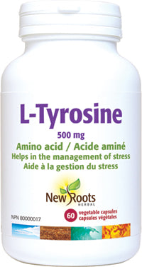 New Roots Herbal L-Tyrosine 500mg (60 Veg Caps)