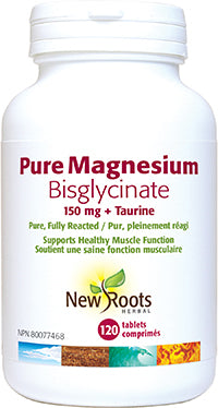 New Roots Herbal Pure Magnesium Bisglycinate 150mg + Taurine