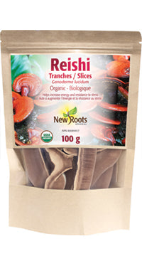 New Roots Reishi Slices Ganoderma lucidum · Organic (100g)
