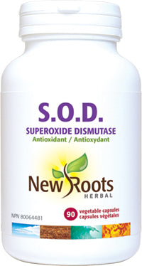 New Roots Herbal S.O.D. Superoxide Dismutase Antioxidant (90 Veg Caps)
