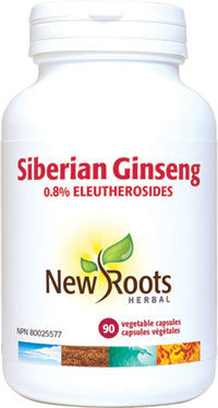 New Roots Herbal Siberian Ginseng 0.8% Eleutherosides (90 Veg Caps)