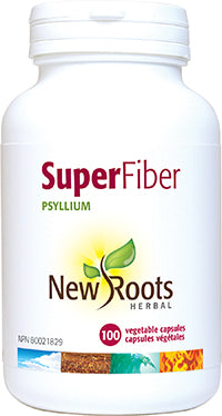 New Roots Herbal Super Fiber Psyllium (100 Veg Caps)
