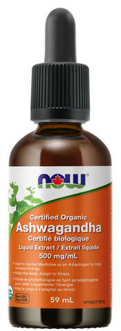 NOW Foods Organic Ashwagandha Liquid Extract 59mL
