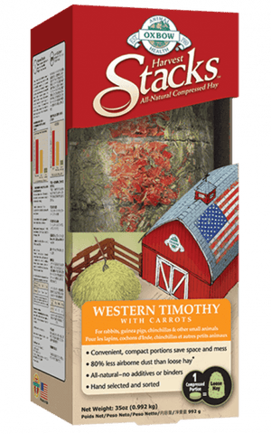 Oxbow Harvest Stacks – Western Timothy with Carrots (35 oz)