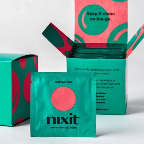 Nixit Menstrual Cup Wipes (15 Individually Wrapped Wipes)