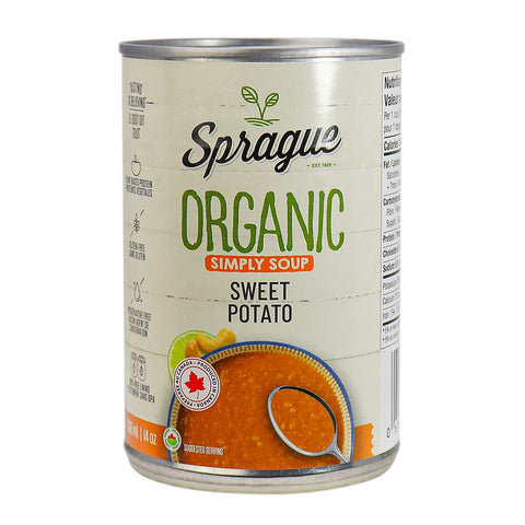 Sprague Organic Simply Soup Sweet Potato and Red Lentils (398ml)