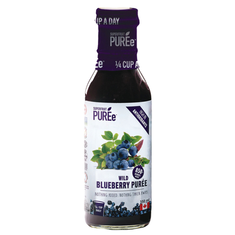 Superfruit Purée Wild Blueberry  – 350ml Glass Bottle
