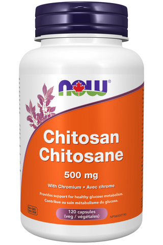 NOW Supplements Chitosan and Chromium Capsules (120 VegCaps)