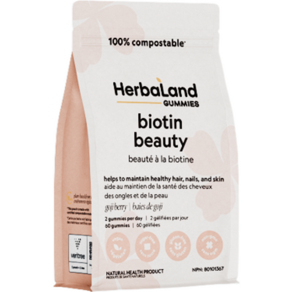 Herbaland Pure Beauty Gummies For Adults (Sugar-Free) - (60 Gummies)